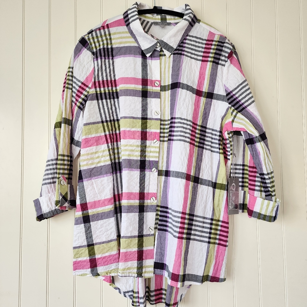 🆕 Habitat Plaid Pattern Shirt~L